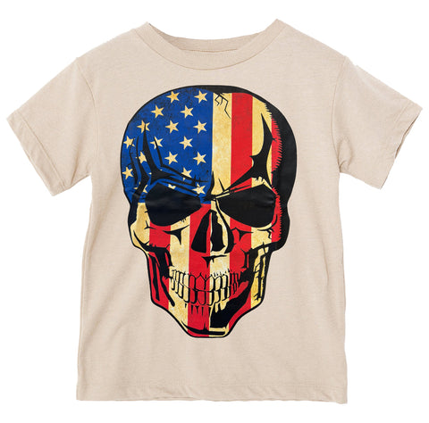 Skull Flag Tee, Natural (Toddler, Youth, Adult)