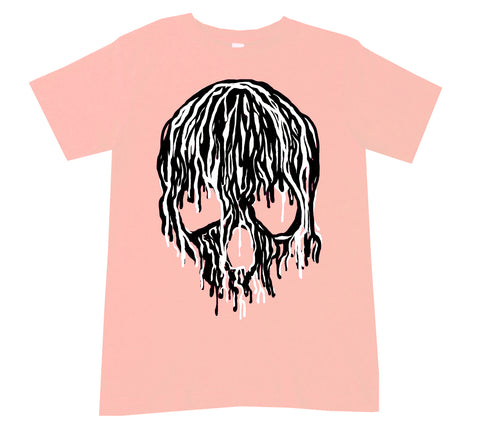 Signature Drip Skull Tee, Peach  (Infant, Toddler, Youth, Adult)