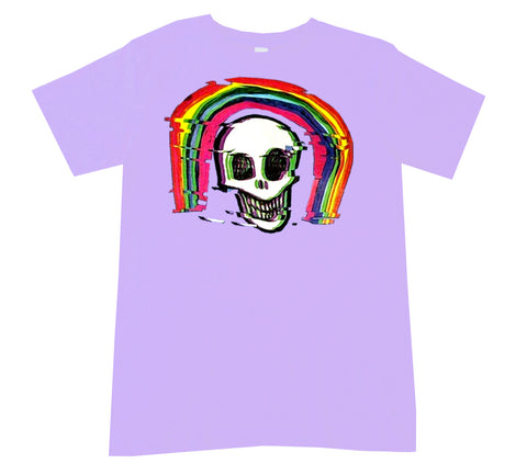 Rainbow Skull Tee, Lavender (Infant, Toddler, Youth, Adult)
