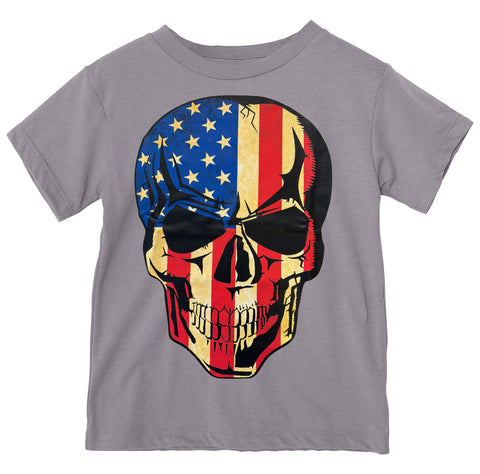 Skull Flag Tee, Charcoal (Toddler, Youth, Adult)