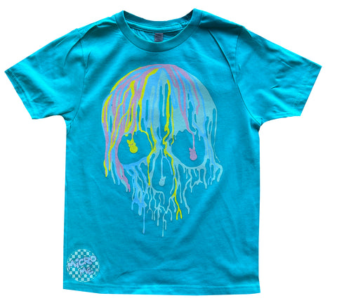 Easter Drip Skull Tee,  Tahiti  (Infant, Toddler, Youth, Adult)
