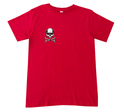 Rock Metal Skull Tee, Red  (infant, toddler, youth)