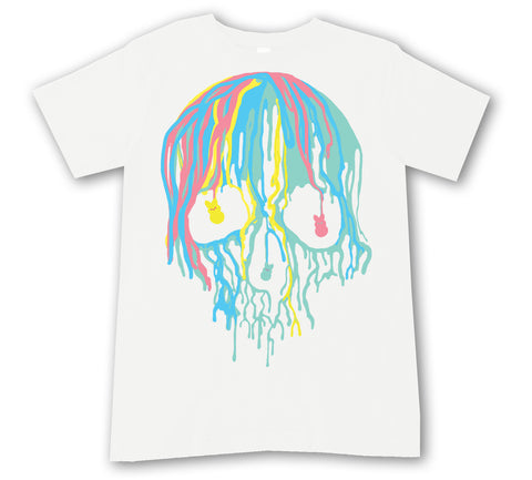 Easter Drip Skull Tee,  White (Infant, Toddler, Youth, Adult)