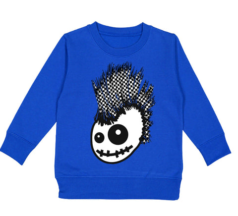 Skully Checks Sweatshirt, Royal (Toddler, Youth, Adult)