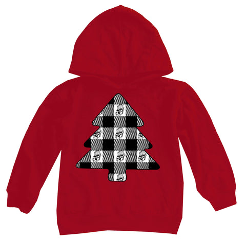 Skully Tree Fleece Hoodie, Red (Toddler, Youth, Adult)