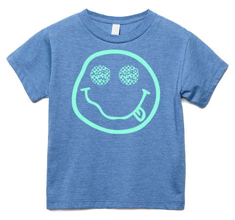 Distressed Smiley Tee, Carolina (Infant, Toddler, Youth, Adult)