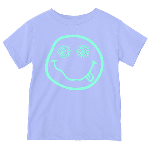Distressed Smiley Tee, Lavender (Infant, Toddler, Youth, Adult)