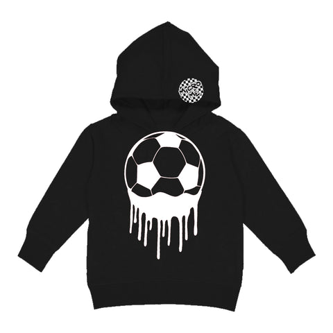 Drip Soccer Hoodie, Black (Toddler, Youth, Adult)