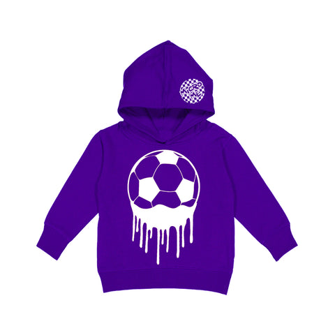 Drip Soccer Hoodie, Purple  (Toddler, Youth, Adult)