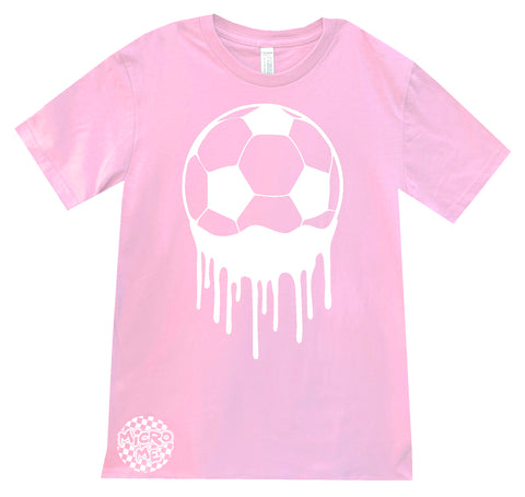 Soccer Drip Tee, Lt. Pink  (Infant, Toddler, Youth, Adult)