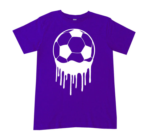 Soccer Drip Tee, Purple  (Infant, Toddler, Youth, Adult)