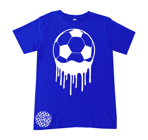 Soccer Drip Tee, Royal  (Infant, Toddler, Youth, Adult)