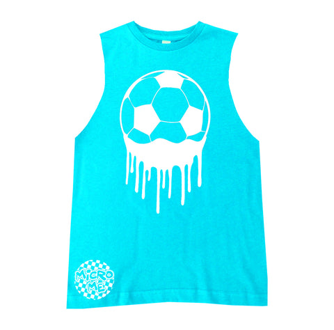Soccer Drip Muscle Tank, Tahiti  (Infant, Toddler, Youth, Adult)