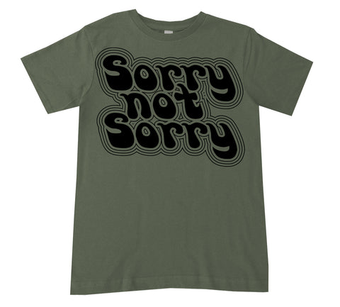 Sorry Not Sorry Tee, Military (Infant, Toddler, Youth)