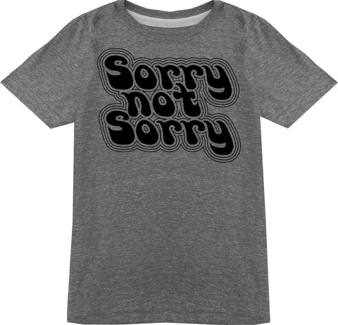 Sorry Not Sorry Tee, Smoke(Toddler, Youth)