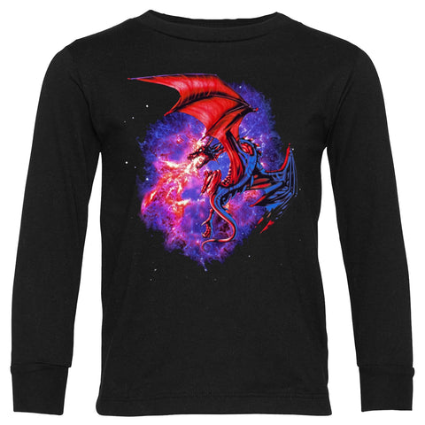 Space Dragon LS Shirt, Black (Infant, Toddler, Adult)