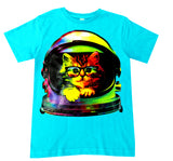 Space Kitty Tee, Tahiti (Toddler, Youth, Adult)
