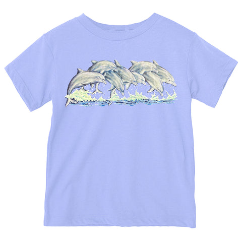 Splashing Dolphins Tee, Lavender  (Infant, Toddler, Youth, Adult)