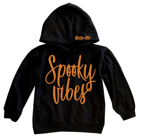 Spooky Vibes Fleece Hoodie, Black (INFANT, Toddler, Youth, Adult)
