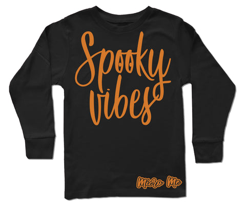 Spooky Vibes Long Sleeve Shirt,  Black (Infant, toddler, youth, adult)