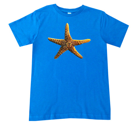 PUFF Starfish Tee, Neon Blue (Infant, Toddler, Youth, Adult)