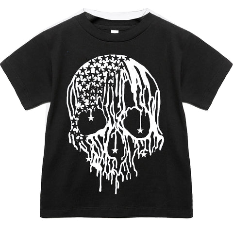 Star Drip Skull Tee, Black (Infant, Toddler, Youth, Adult)