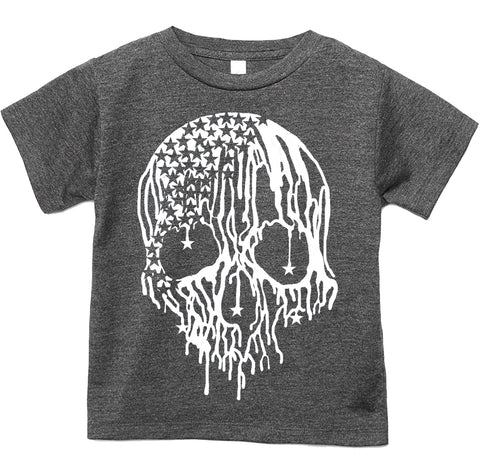 Star Drip Skull Tee, Dk. Heather (Infant, Toddler, Youth, Adult)