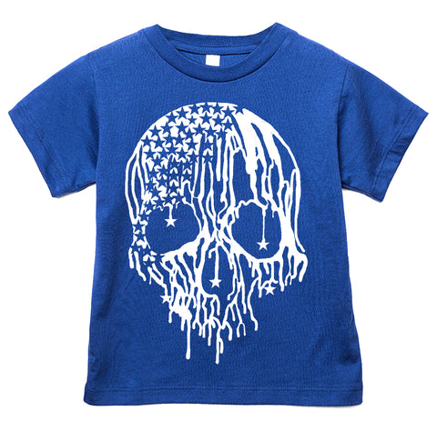 Star Drip Skull Tee, Royal  (Infant, Toddler, Youth, Adult)