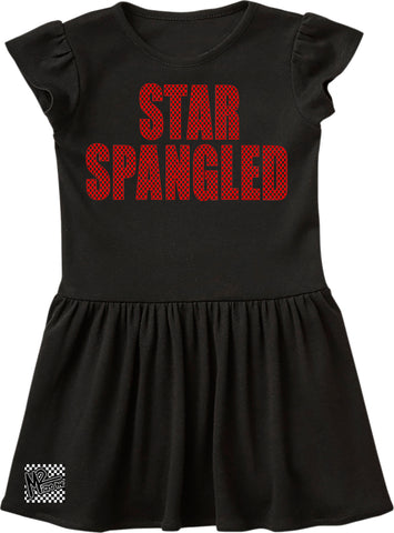 4th-Star Spangled Dress, Black (Infant, Toddler)