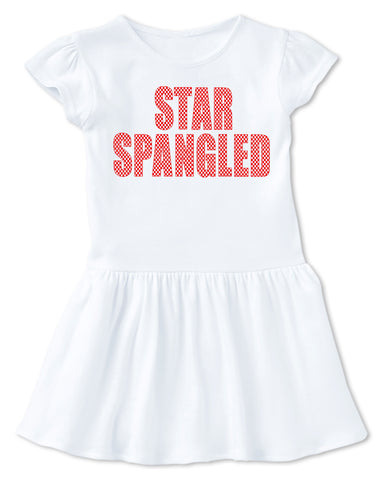 4th-Star Spangled Dress, White (Infant, Toddler)