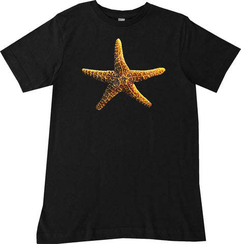 PUFF Starfish Tee, Black   (Infant, Toddler, Youth, Adult)