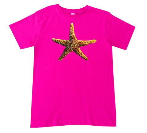 PUFF Starfish Tee, Hot Pink (Infant, Toddler, Youth, Adult)