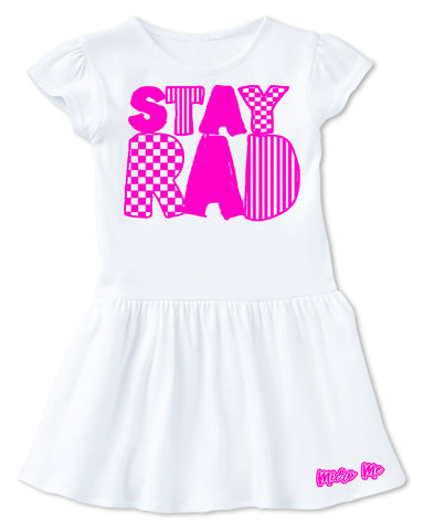 SR-Stay Rad Dress, Wht/HP (Infant, Toddler)