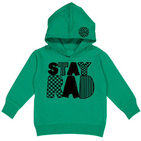 Stay Rad Hoodie, Green (Toddler, Youth, Adult)