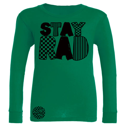Stay Rad LS Shirt, Green   (Infant, Toddler, Youth , Adult)