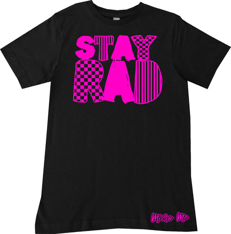 SR-Stay Rad Tee, Black/HP (Infant, Toddler, Youth, Adult)