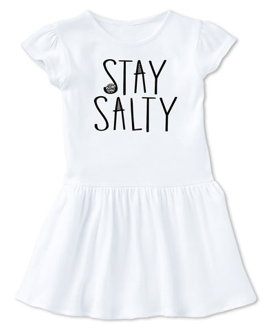Stay Salty  Dress, White (Infant, Toddler)