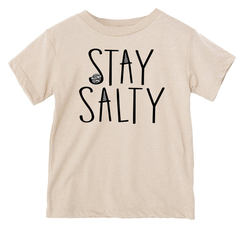 Stay Salty Tee, Natural Toddler, Youth, Adult)