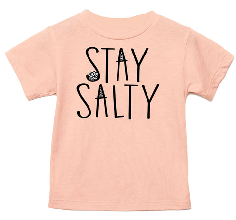Stay Salty Tee, Peach (Toddler, Youth, Adult)