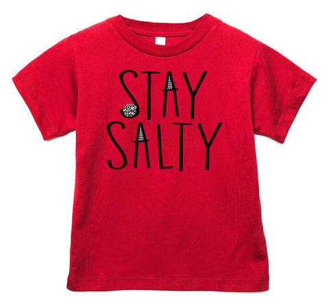 Stay Salty Tee, Red  (Infant, Toddler, Youth, Adult)