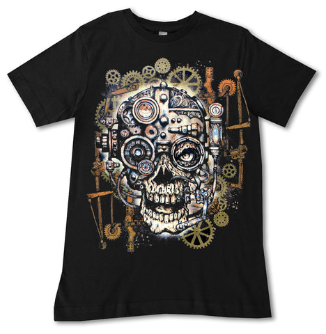 SP-Steampunk OVERSIZED Skull Tee, Black (Infant, Toddler, Youth, Adult)