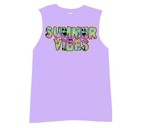 OT Summer Vibes Muscle Tank,  Lavender (Infant, Toddler, Youth)