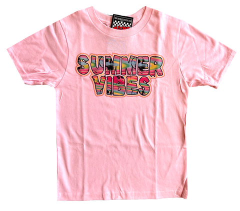 OT Summer Vibes Tee,  Lt.Pink (Infant, Toddler, Youth)