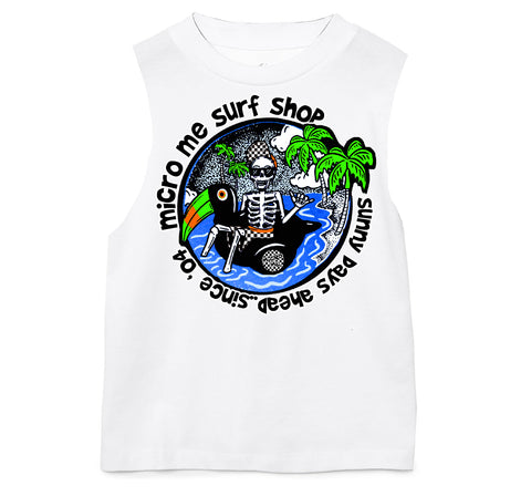 Sunny Days Tank, White  (Infant, Toddler, Youth, Adult)