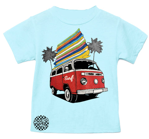 Surf Bus Tee, Lt. Blue  (Infant, Toddler, Youth, Adult)