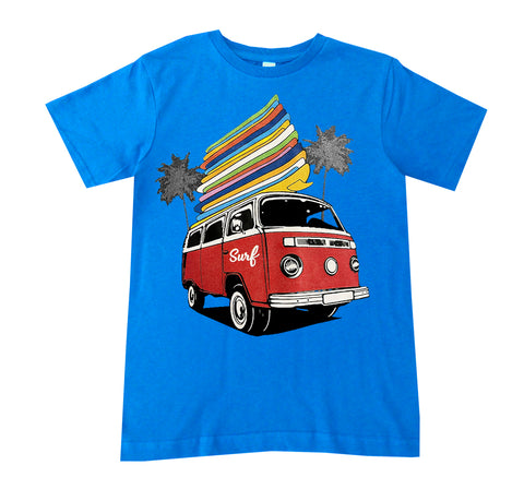Surf Bus Tee, Neon Blue (Infant, Toddler, Youth, Adult)