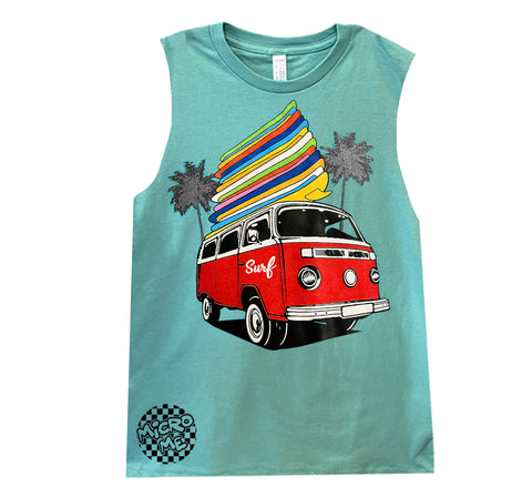 Surf Bus Muscle Tank, Saltwater  (Toddler, Youth, Adult)