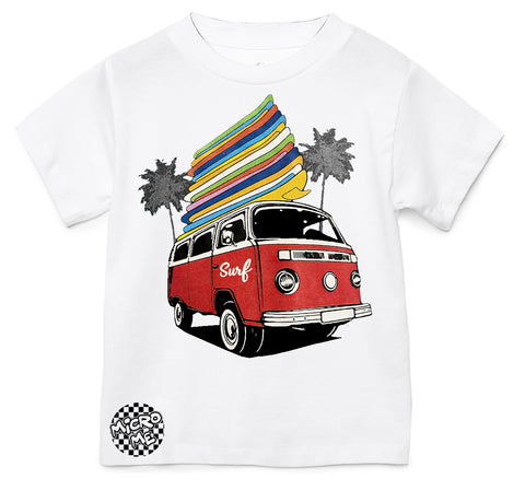 Surf Bus Tee, White (Infant, Toddler, Youth, Adult)