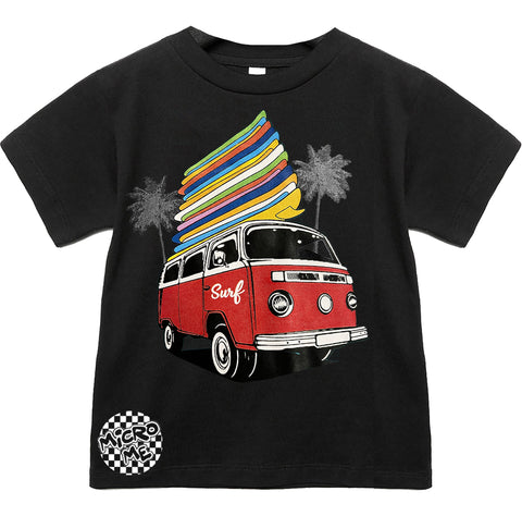 Surf Bus Tee, Black (Infant, Toddler, Youth, Adult)