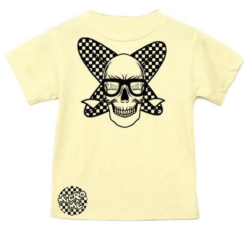 Surf Skull Tee, Butter (Infant, Toddler, Youth, Adult)